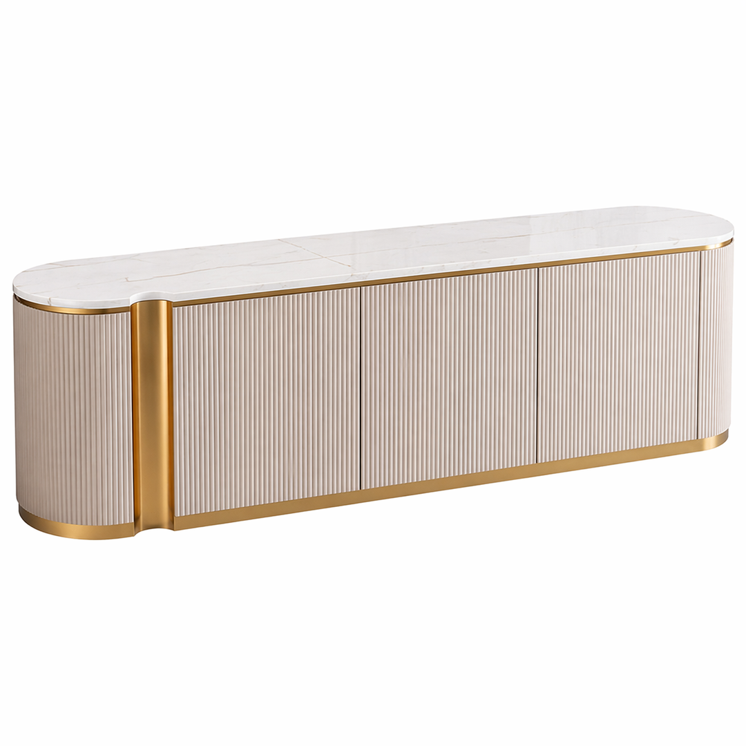 Mary Modern Ribbed Plasma Stand