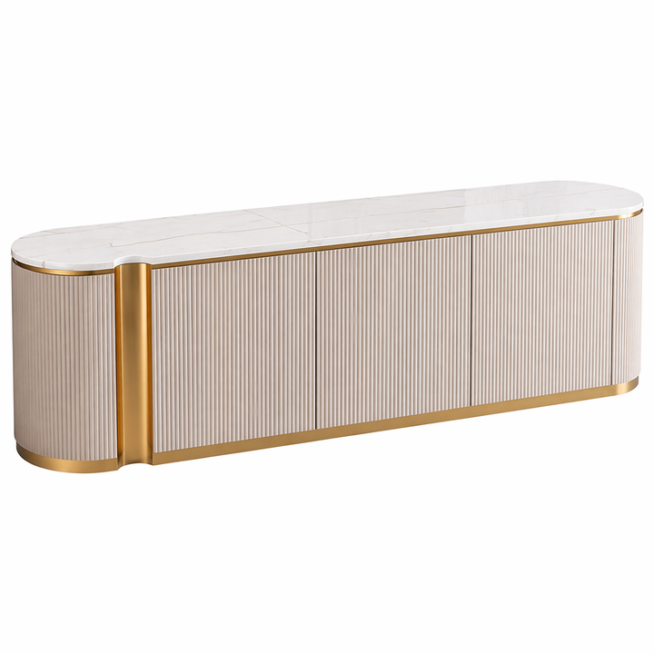 Mary Modern Ribbed Plasma Stand