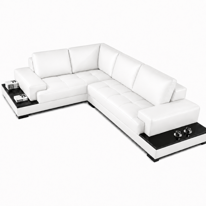 Chanel L Shape Corner Sofa – Bonded Leather