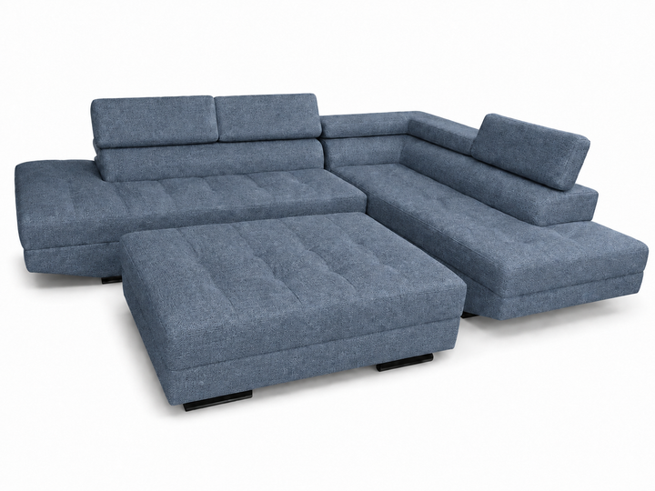 Hamilton Corner L-Shaped Sofa- Woven Fabric