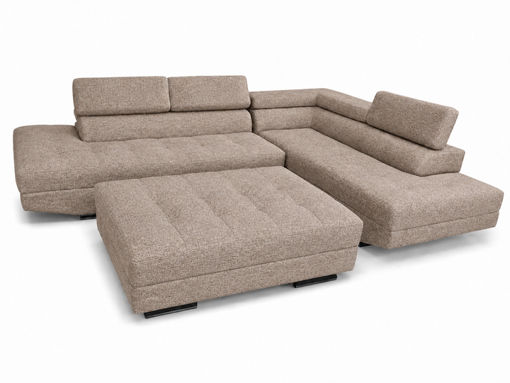 Hamilton Corner L-Shaped Sofa- Chenille Fabric