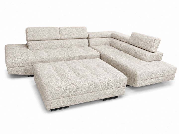 Hamilton Corner L-Shaped Sofa- Chenille Fabric