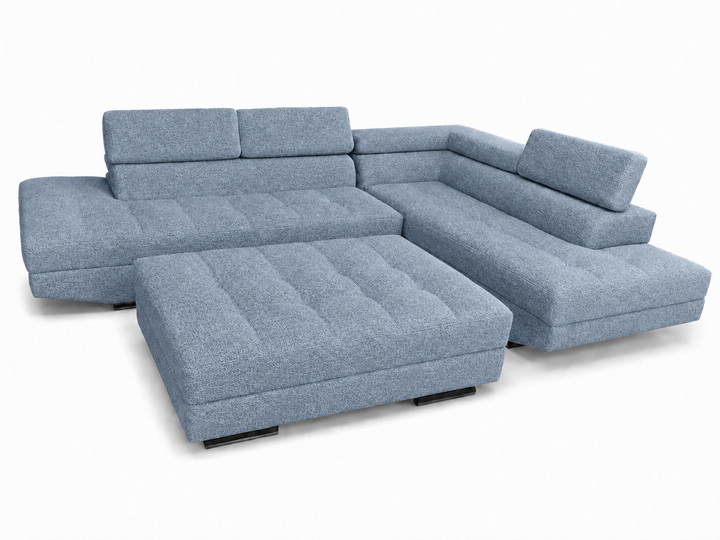 Hamilton Corner L-Shaped Sofa- Chenille Fabric