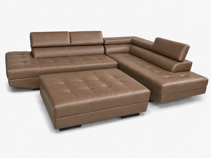 Hamilton Corner L-Shaped Sofa - Bonded Leather
