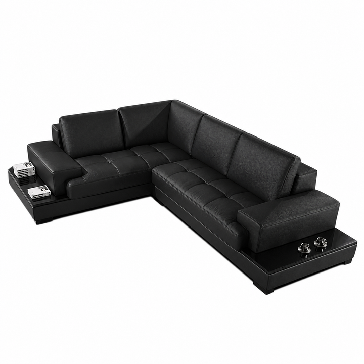 Chanel L Shape Corner Sofa – Bonded Leather