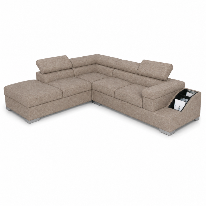 Phoebe L Shape Corner Sofa-Chenille Fabric