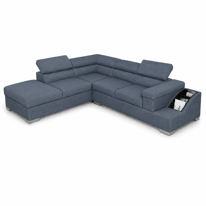 Phoebe L Shape Corner Sofa-Chenille Fabric