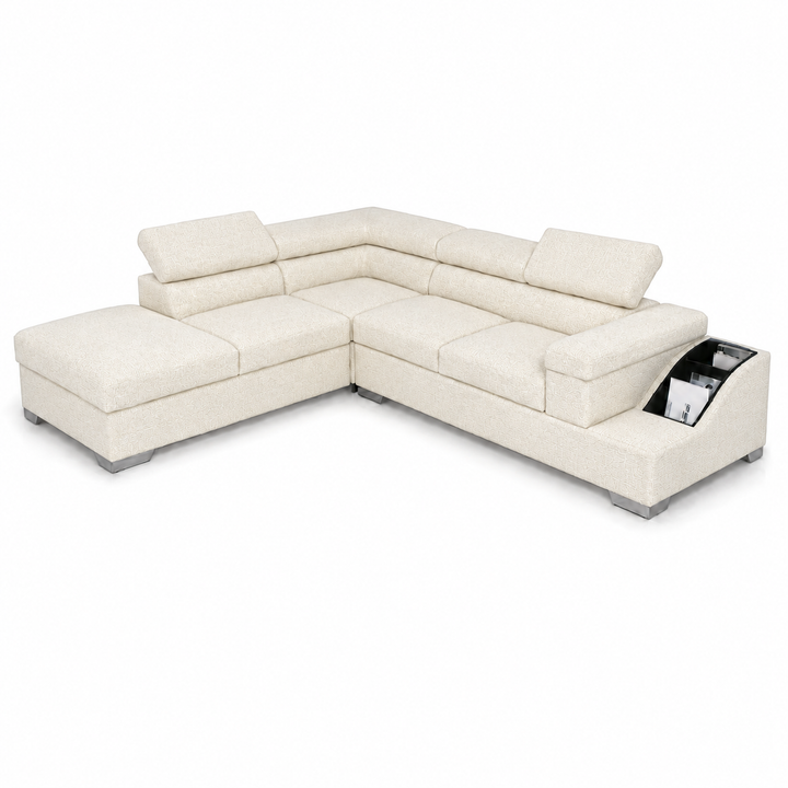 Phoebe L Shape Corner Sofa-Chenille Fabric