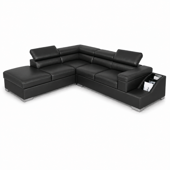 Phoebe L Shape Corner Sofa- Bonded Leather