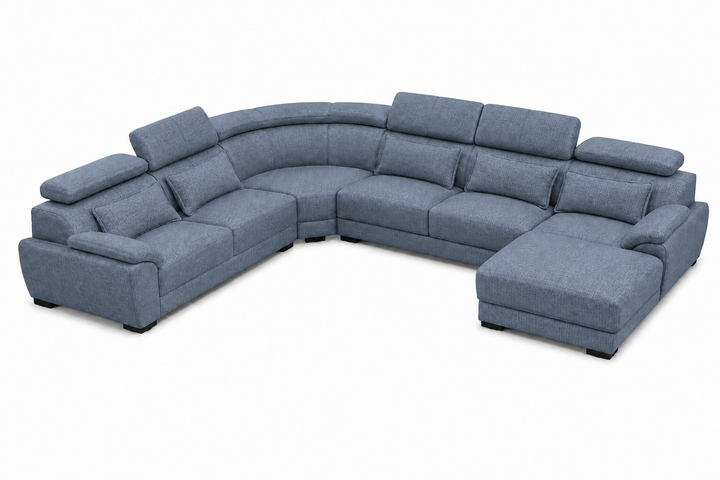 Claude U Shaped Corner Sectional Sofa-Woven Fabric