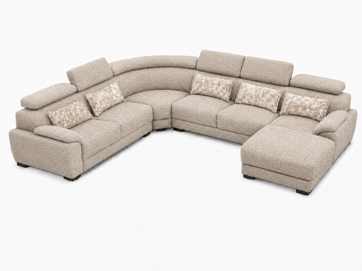 Claude U Shaped Corner Sectional Sofa-Chenille Fabric