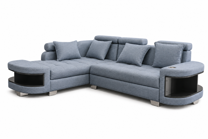 Maggie L Shape Corner Sofa-Woven Fabric