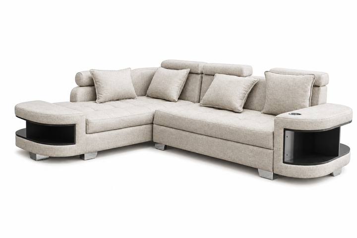 Maggie L Shape Corner Sofa-Chenille Fabric
