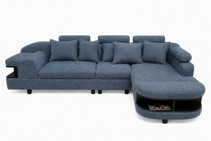 Chloe L Shape Corner Sofa – Woven Fabric
