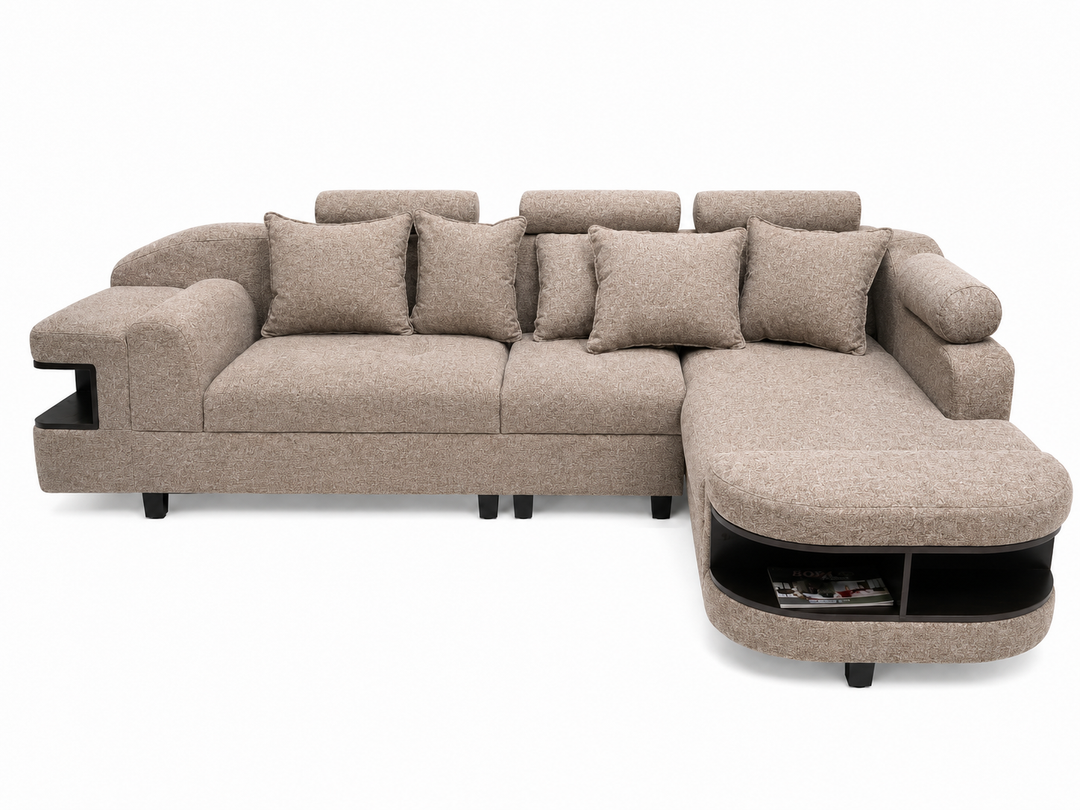 Chloe L Shape Corner Sofa – Chenille Fabric