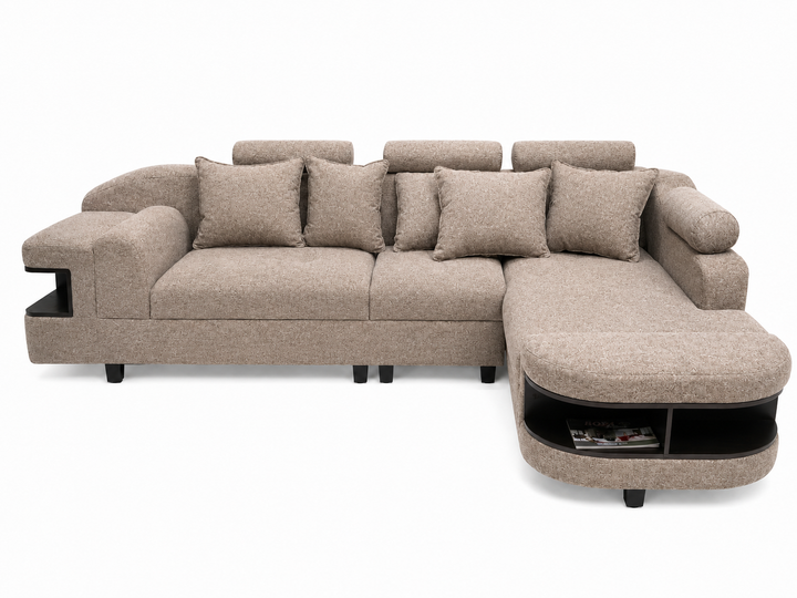 Chloe L Shape Corner Sofa – Chenille Fabric