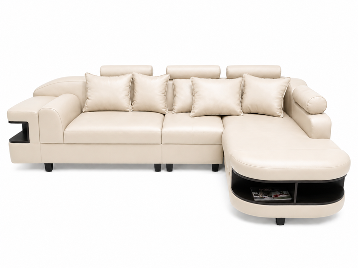 Chloe L Shape Corner Sofa – Bonded Leather