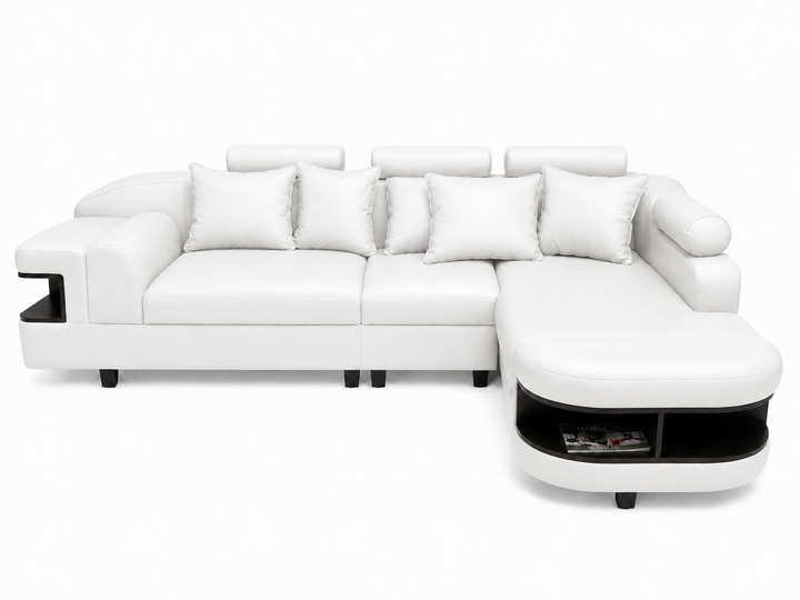 Chloe L Shape Corner Sofa – Bonded Leather