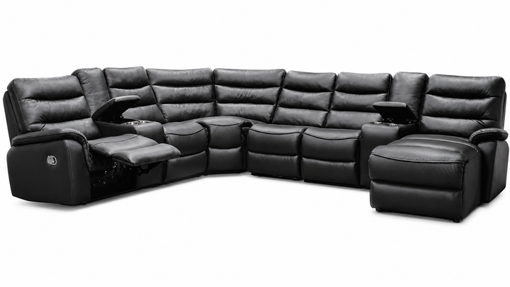 Georgina U-Shape Recliner Corner Sofa with Chaise
