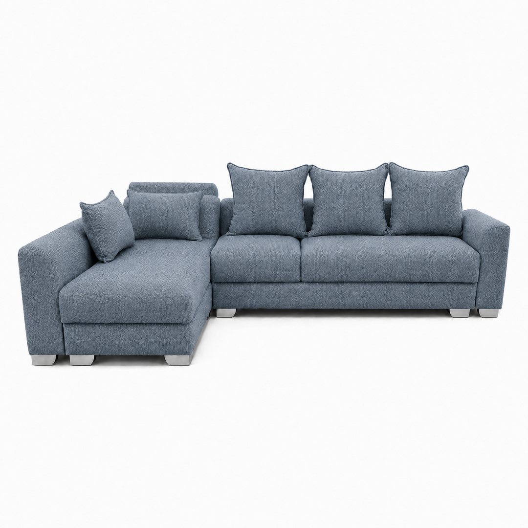 Remy L Shape Corner Sofa-Woven Fabric