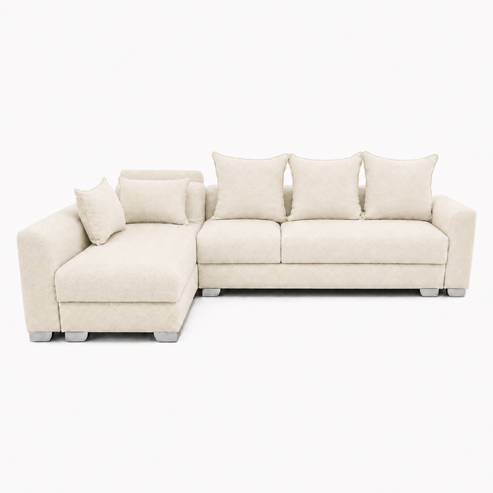 Remy L Shape Corner Sofa-Woven Fabric
