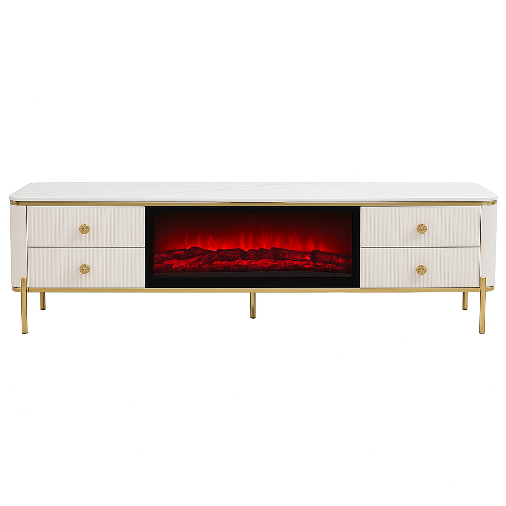Héloïse Modern Fireplace Plasma Stand