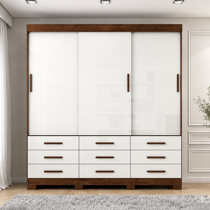 Ideale Max 3-Door 9-Drawer  Wardrobe