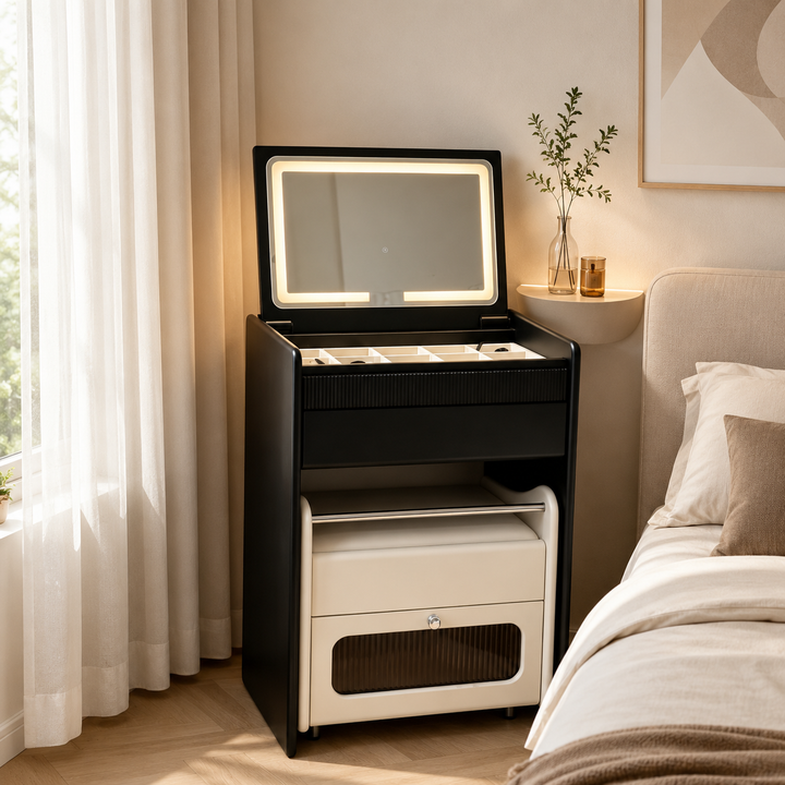 Lovella Multifunctional Vanity Table – Matte Carbon Black