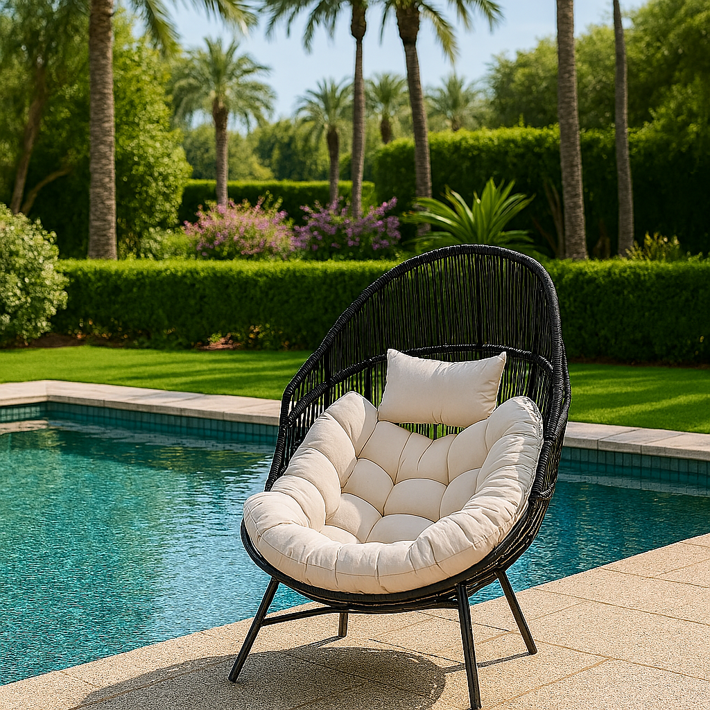 Portofino Outdoor Steel Rattan Chair