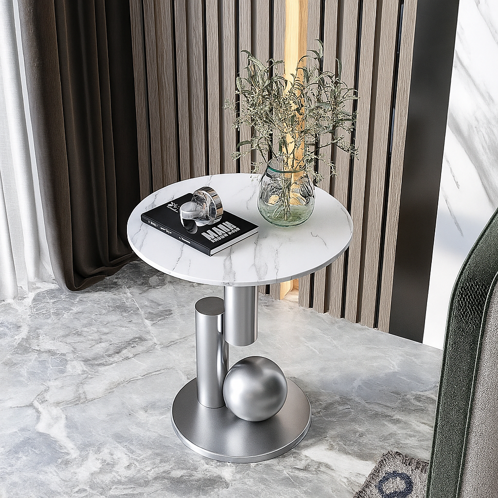Campbell Marble End Table