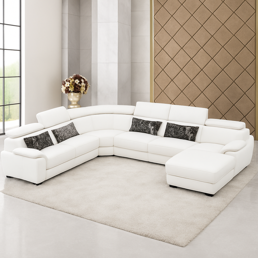 Claude U Shaped Corner Sectional Sofa-PU