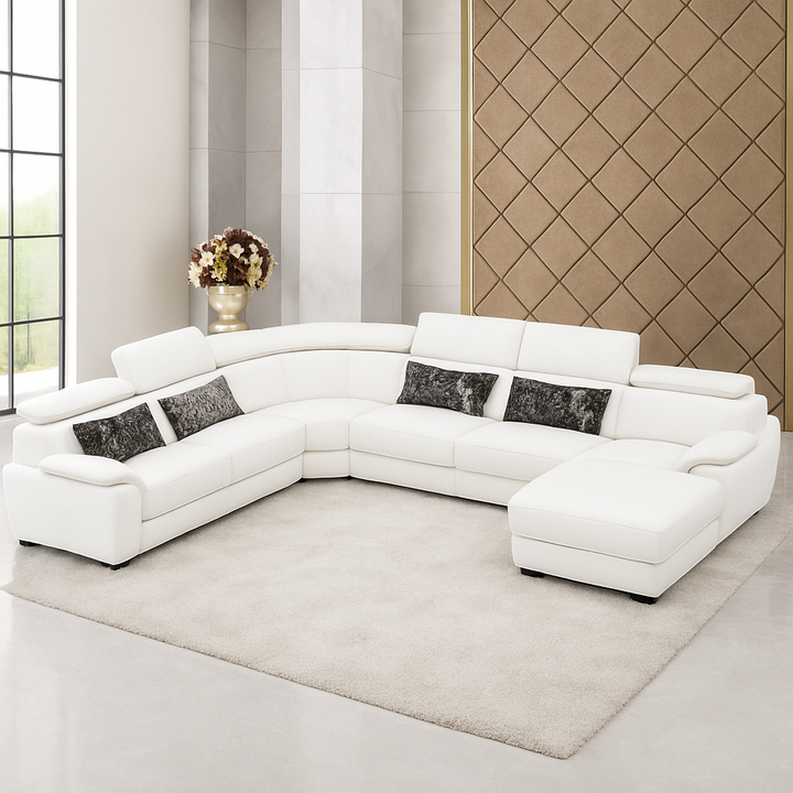 Claude U Shaped Corner Sectional Sofa-PU
