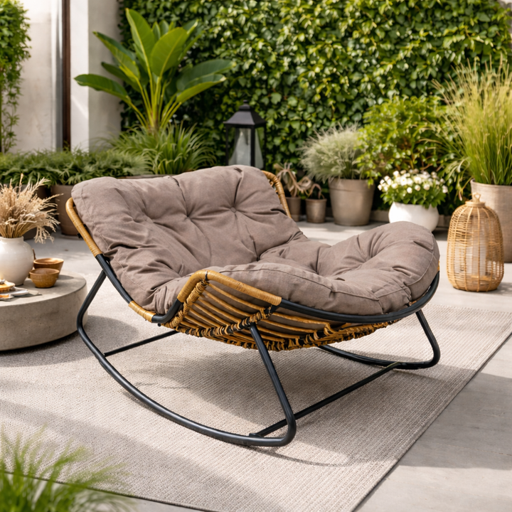 Contemporary Rattan Rocking Chair Cleo Rattan Rocking Chair – Designer Concepts - Furniture Store ...