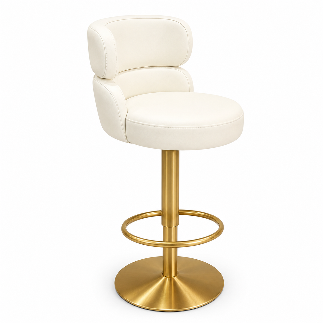 Daisy Leather Barstool