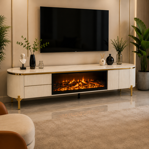 Brianna Fireplace Plasma Stand