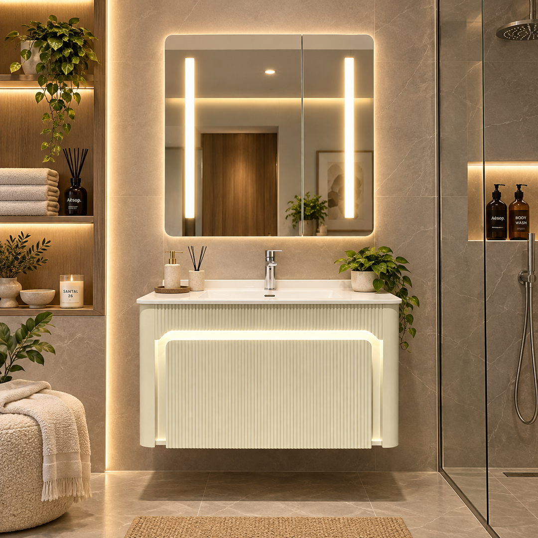 Runa Luxury Vanity Cabinet with LED Mirror