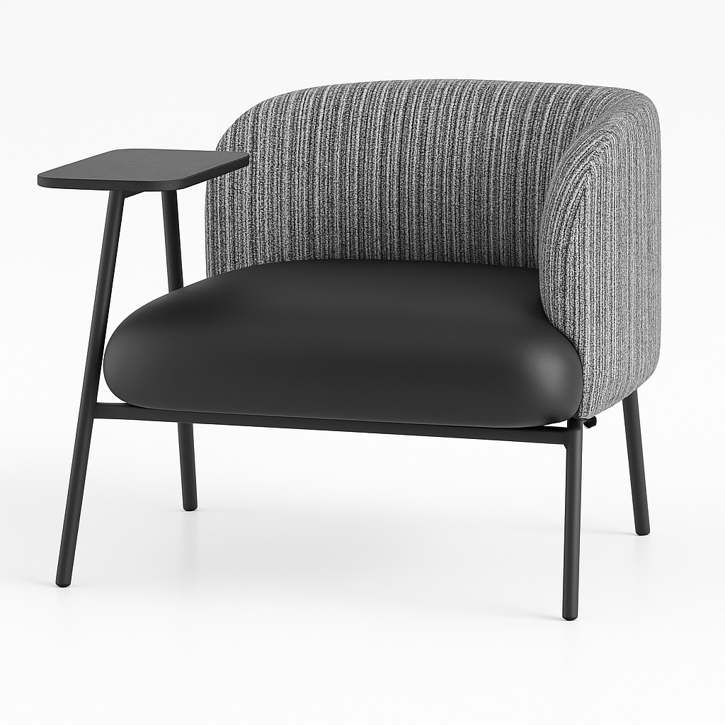 Sabrina Occasional Chair with Integrated Side Table