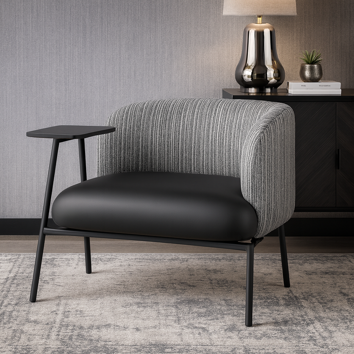 Sabrina Occasional Chair with Integrated Side Table