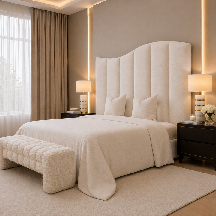 Magnolia Upholstered Linen Headboard