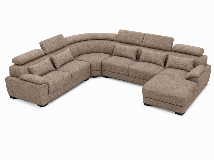 Claude U Shaped Corner Sectional Sofa-Chenille Fabric
