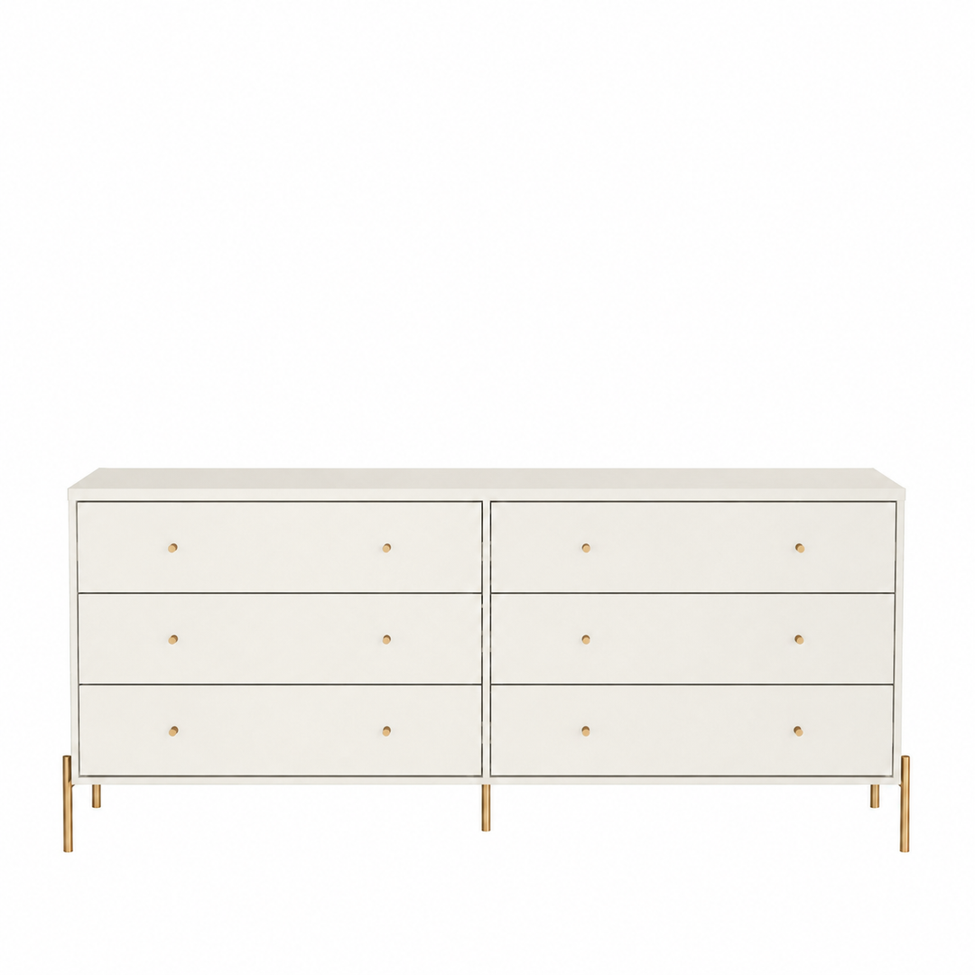 Jasper 6 Drawer Dresser 1.8m