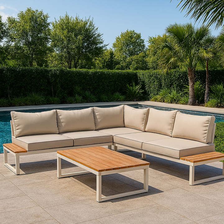 Malibu Luxe Outdoor Corner Sofa Set