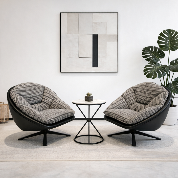 Dahlia Stripe Cocoon Lounge Chair