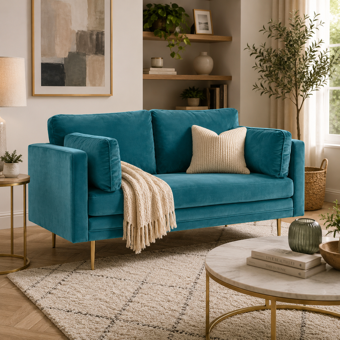 Alana Velvet 2-Seater Sofa