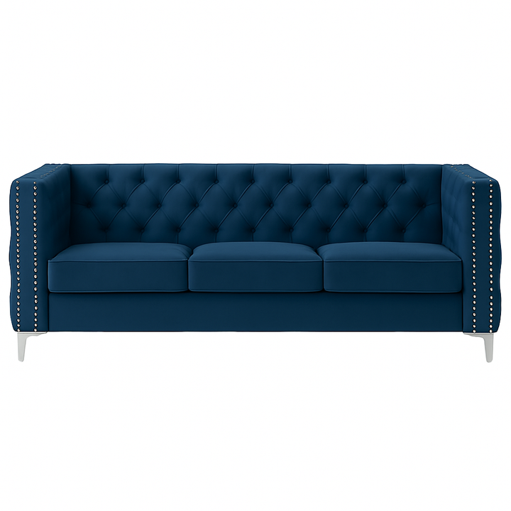Oxford Three Seater Buttoned Couch