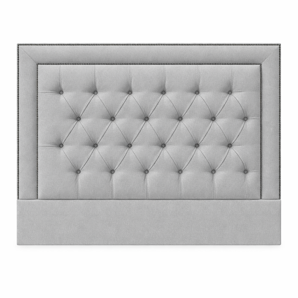 Penny Buttoned Linen Headboard