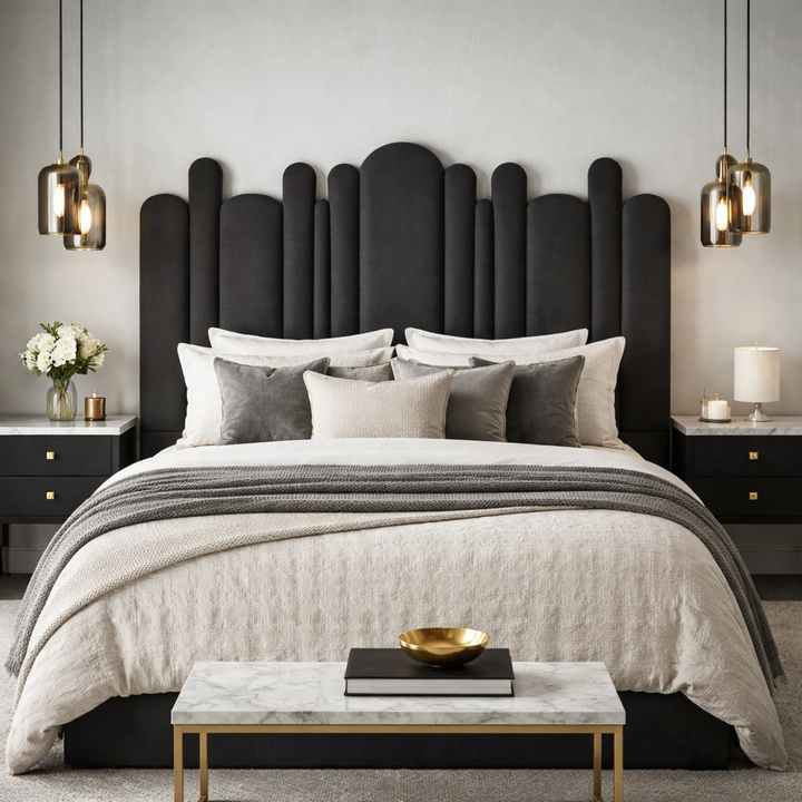 Yardley Artisty Overlap Linen Headboard Only