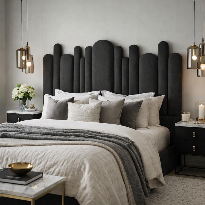 Yardley Artisty Overlap Linen Headboard Only