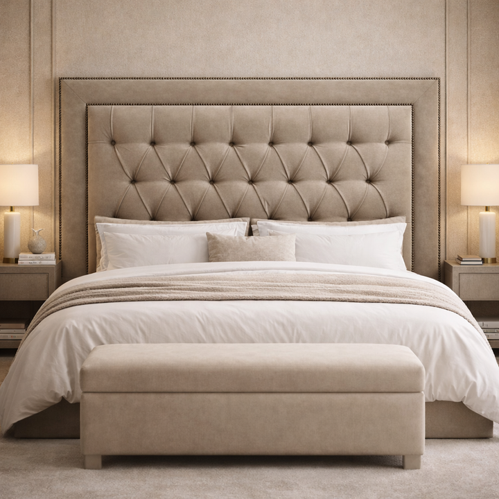 Penny Buttoned Headboard