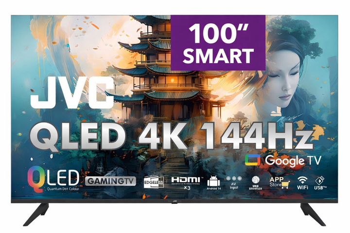 JVC 100” QLED  Google Smart TV